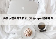 微信小程序開(kāi)發(fā)技術(shù)（微信app小程序開(kāi)發(fā)）