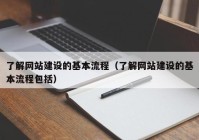 了解網(wǎng)站建設(shè)的基本流程（了解網(wǎng)站建設(shè)的基本流程包括）