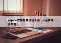 aspice軟件開發(fā)流程人員（asp軟件開發(fā)師）