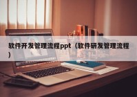 軟件開發(fā)管理流程ppt（軟件研發(fā)管理流程）