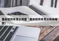 重慶軟件開發(fā)公司套（重慶軟件開發(fā)公司有哪些）