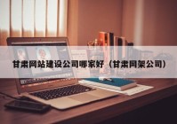 甘肅網(wǎng)站建設(shè)公司哪家好（甘肅網(wǎng)架公司）