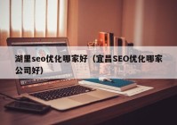 湖里seo優(yōu)化哪家好（宜昌SEO優(yōu)化哪家公司好）