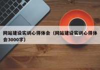 網(wǎng)站建設(shè)實訓(xùn)心得體會（網(wǎng)站建設(shè)實訓(xùn)心得體會3000字）