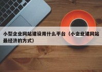 小型企業(yè)網(wǎng)站建設(shè)用什么平臺（小企業(yè)建網(wǎng)站最經(jīng)濟(jì)的方式）